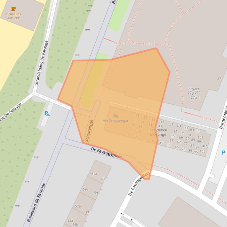 Kaart van postcodegebied 2042TJ.