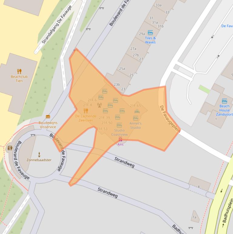 Kaart van postcodegebied 2042TN.