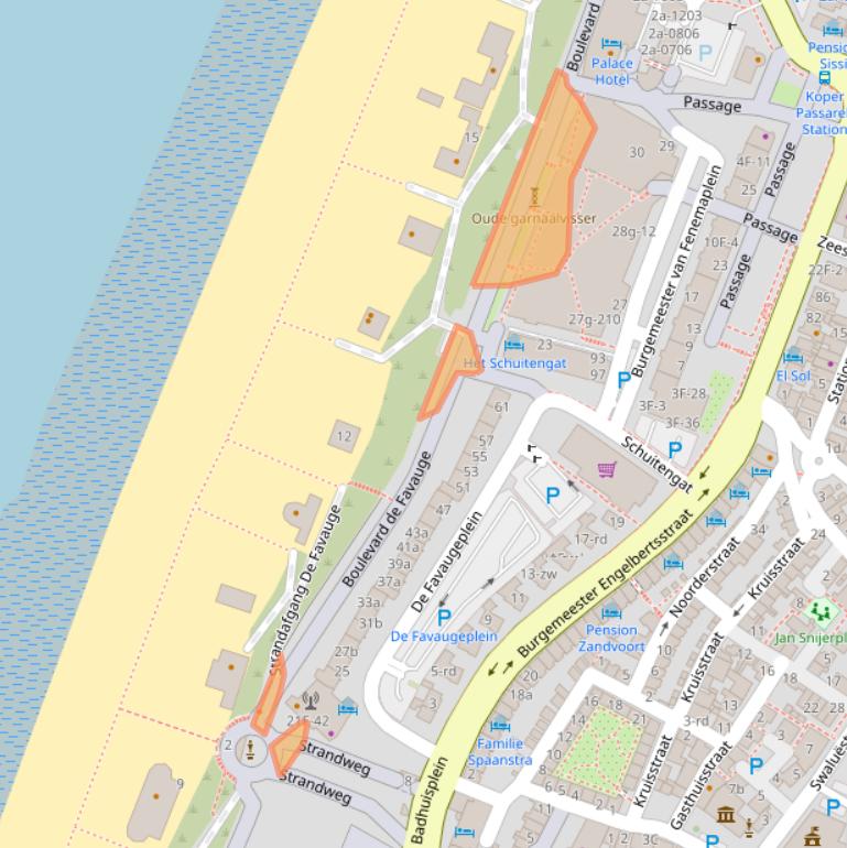 Kaart van postcodegebied 2042TT.