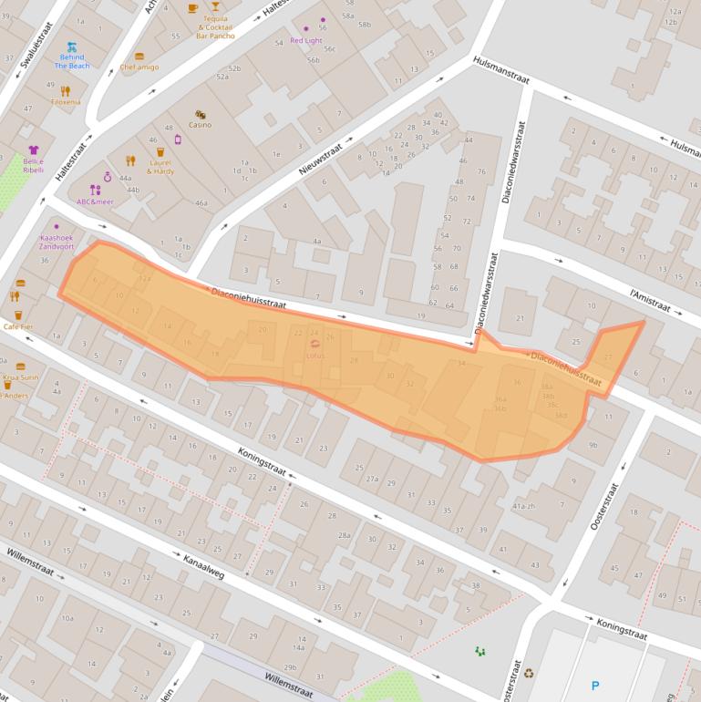 Kaart van postcodegebied 2042VM.