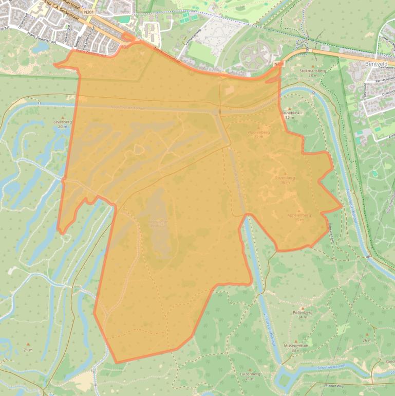 Kaart van postcodegebied 2042XC.