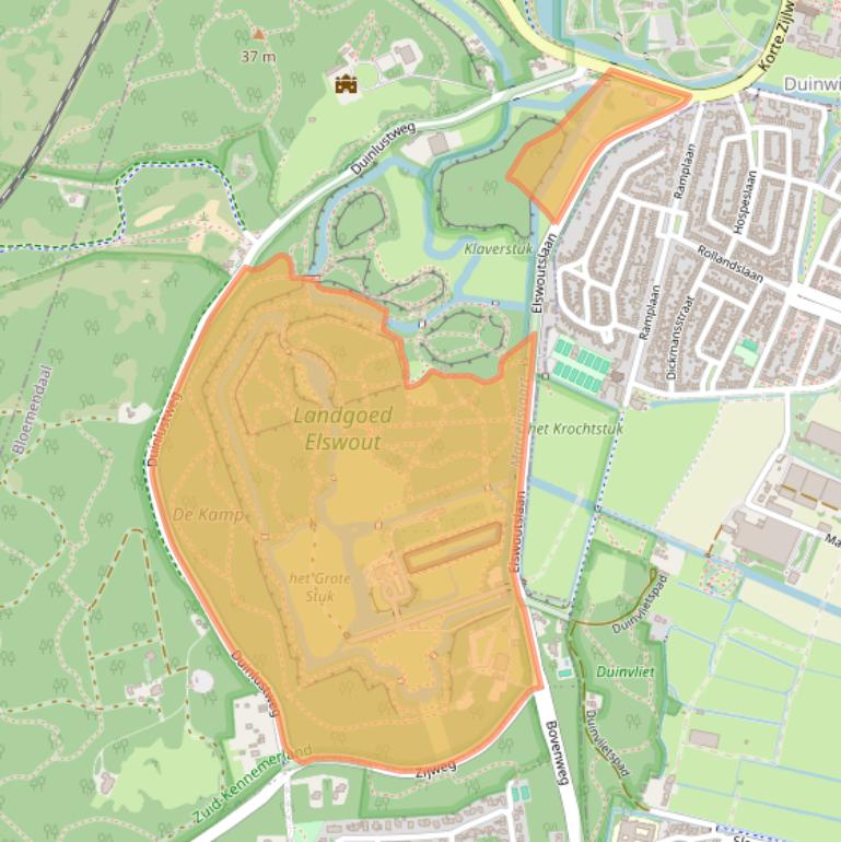 Kaart van postcodegebied 2051AE.