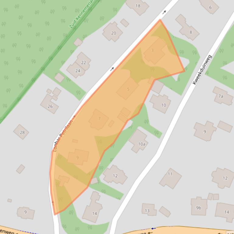 Kaart van postcodegebied 2051EH.