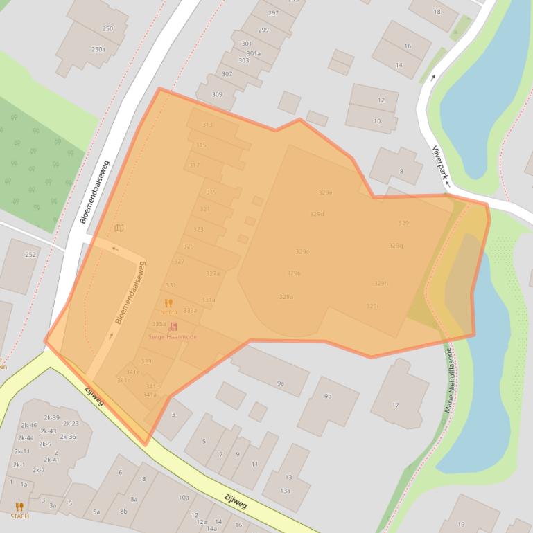 Kaart van postcodegebied 2051GH.