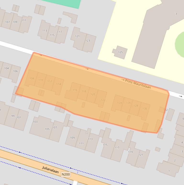 Kaart van postcodegebied 2051KE.