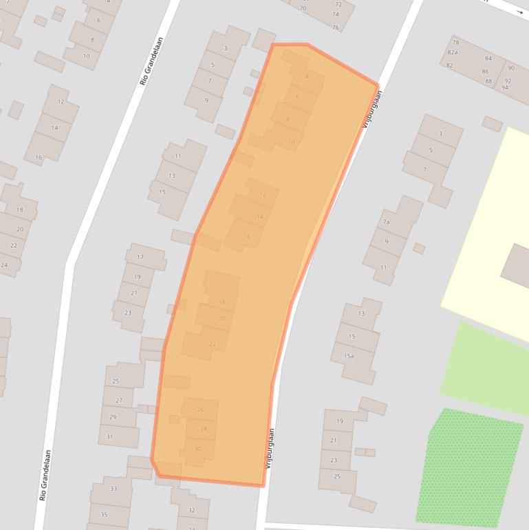 Kaart van postcodegebied 2051LC.
