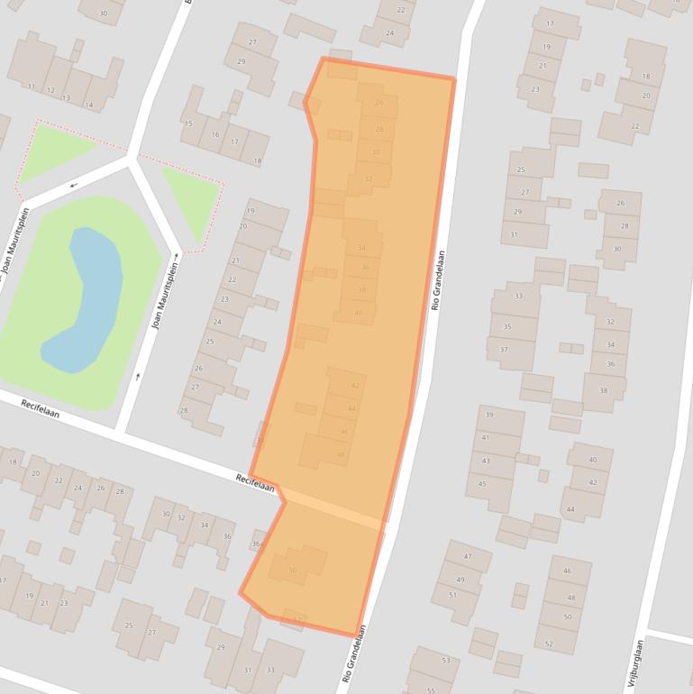 Kaart van postcodegebied 2051LM.