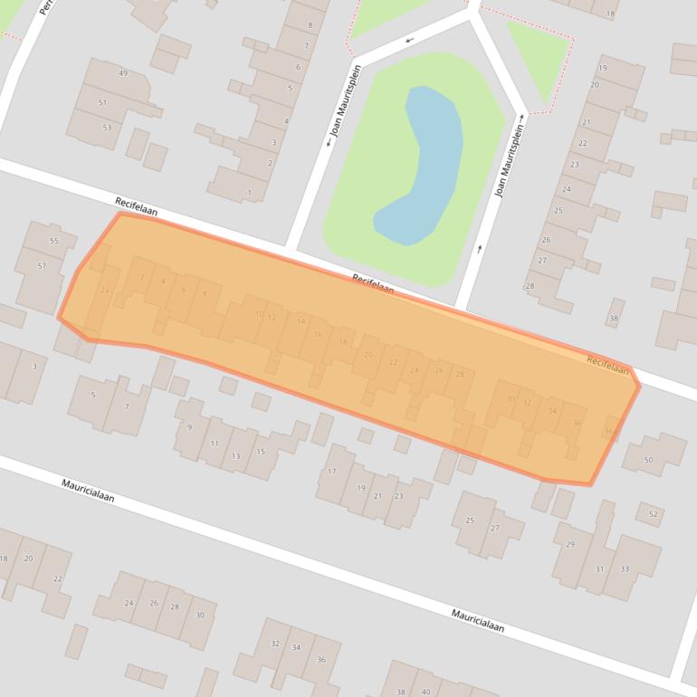 Kaart van postcodegebied 2051LN.