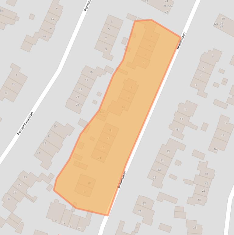 Kaart van postcodegebied 2051LT.