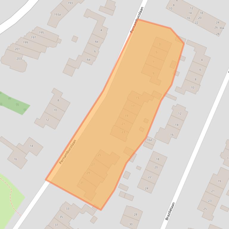 Kaart van postcodegebied 2051LV.