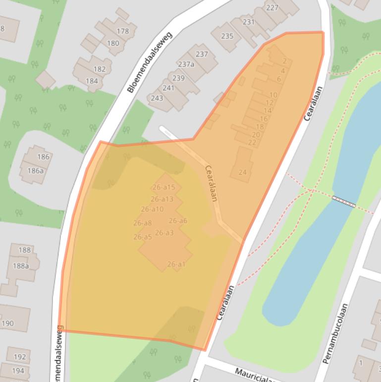Kaart van postcodegebied 2051NH.