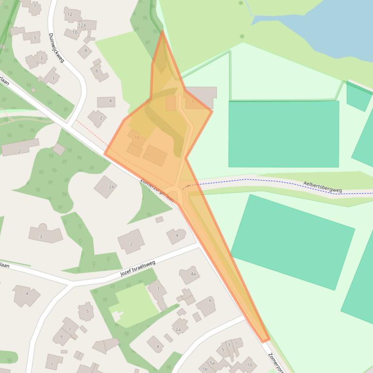 Kaart van postcodegebied 2061AA.