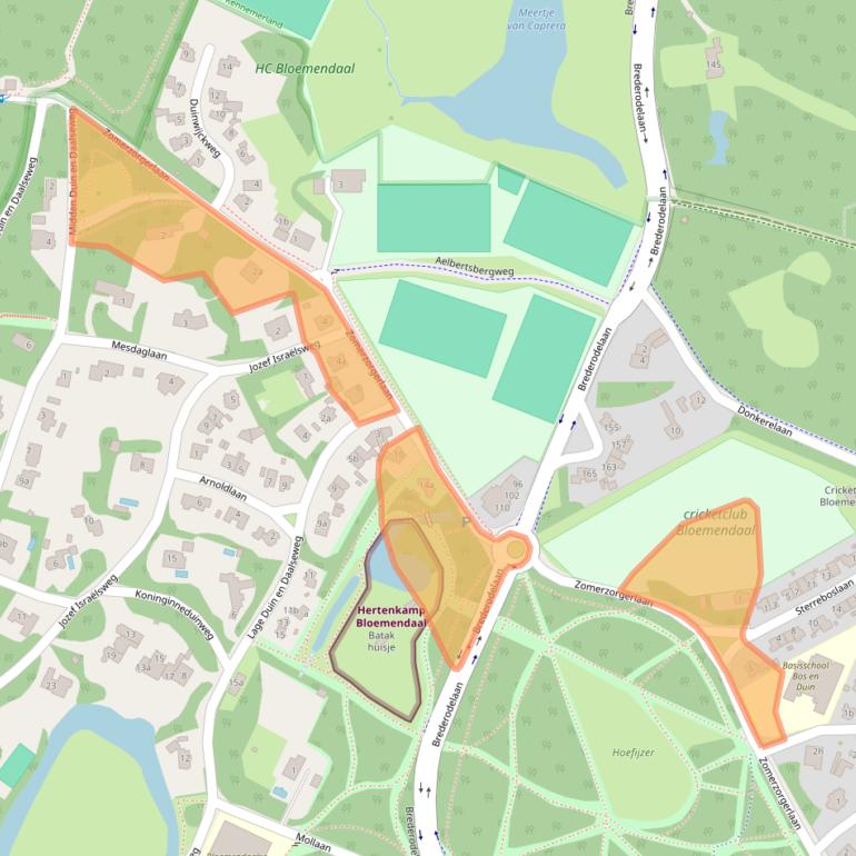 Kaart van postcodegebied 2061AC.