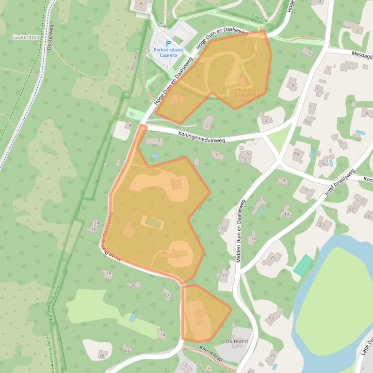 Kaart van postcodegebied 2061AD.