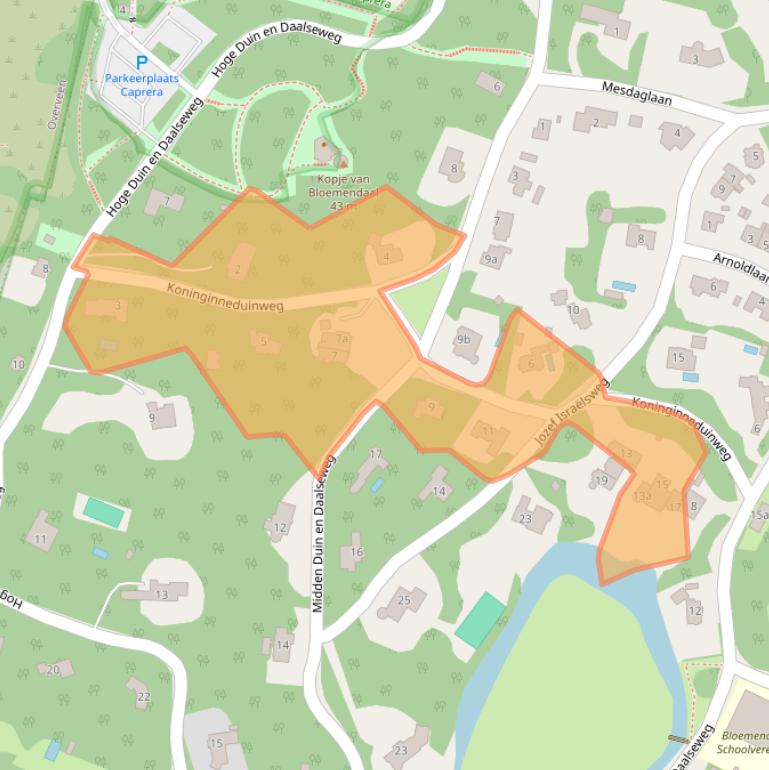 Kaart van postcodegebied 2061AM.