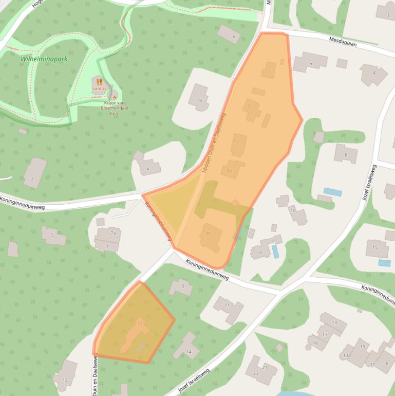 Kaart van postcodegebied 2061AN.