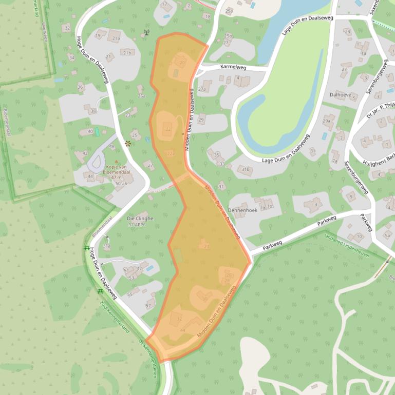 Kaart van postcodegebied 2061AS.