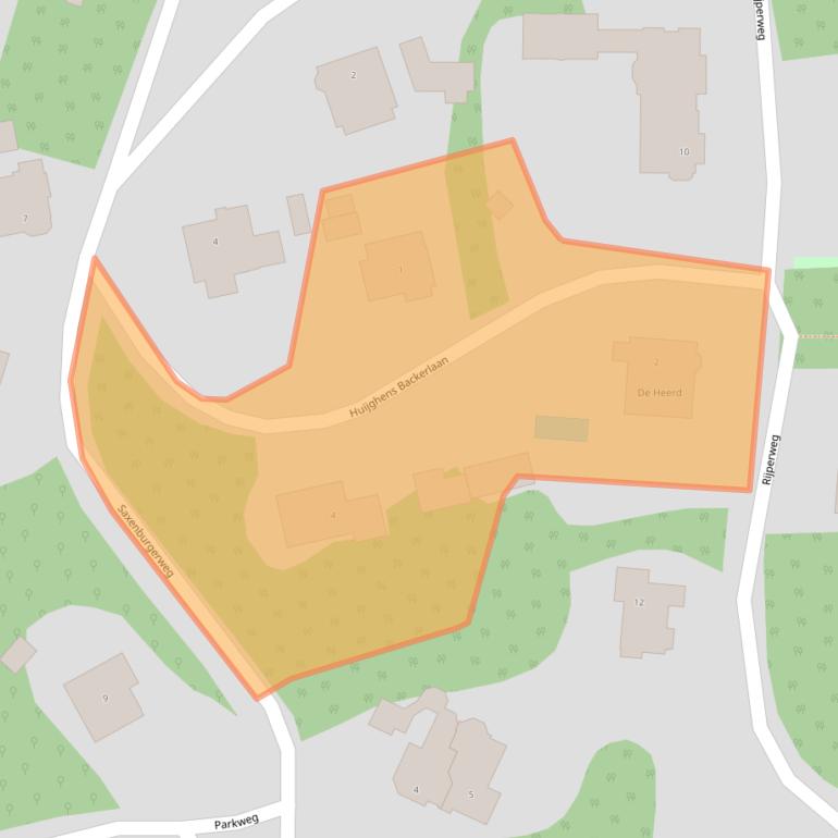 Kaart van postcodegebied 2061BK.