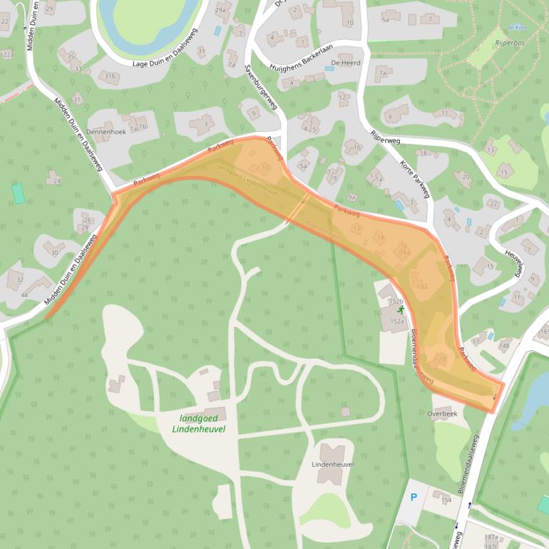 Kaart van postcodegebied 2061BN.