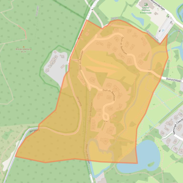 Kaart van postcodegebied 2061DE.