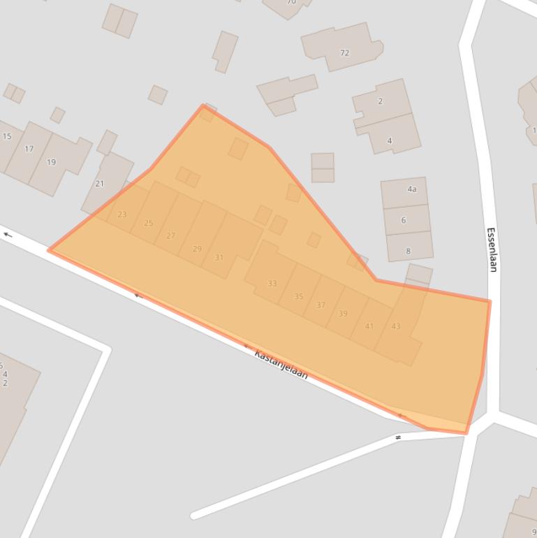 Kaart van postcodegebied 2061ES.