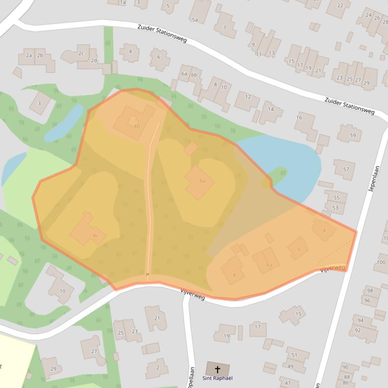 Kaart van postcodegebied 2061GW.