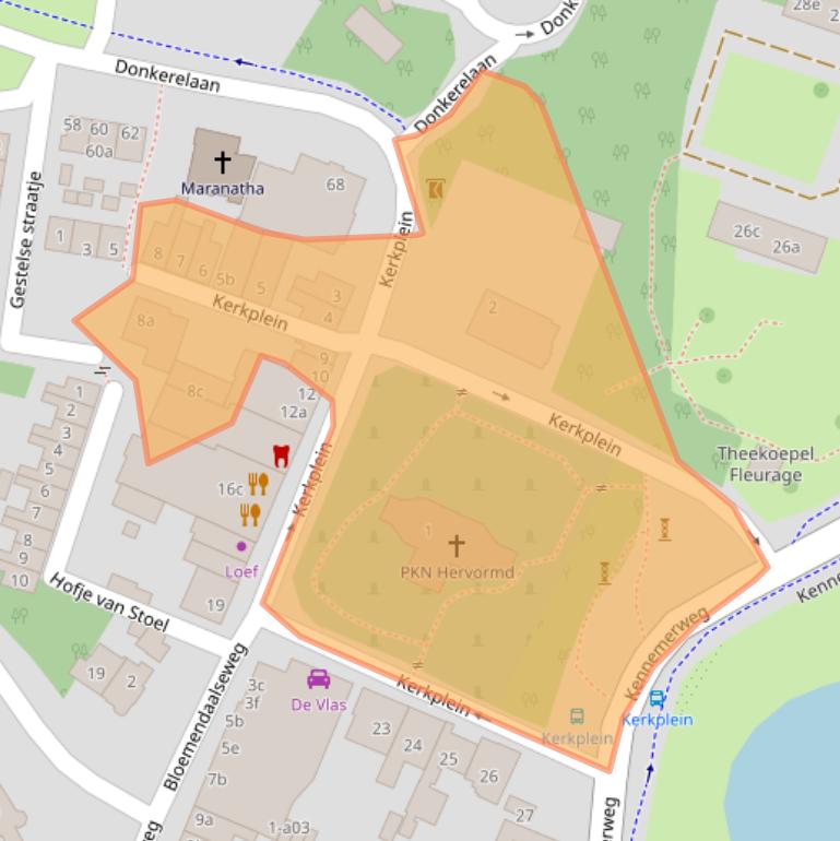 Kaart van postcodegebied 2061JC.