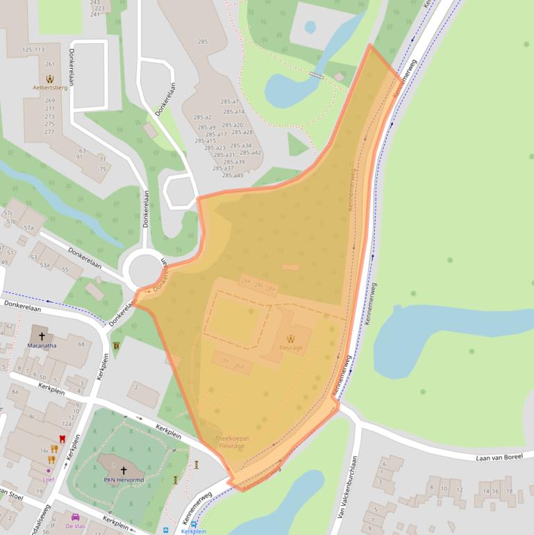 Kaart van postcodegebied 2061JH.