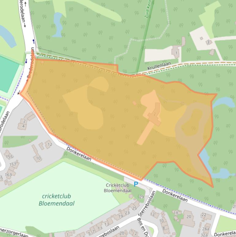 Kaart van postcodegebied 2061JJ.