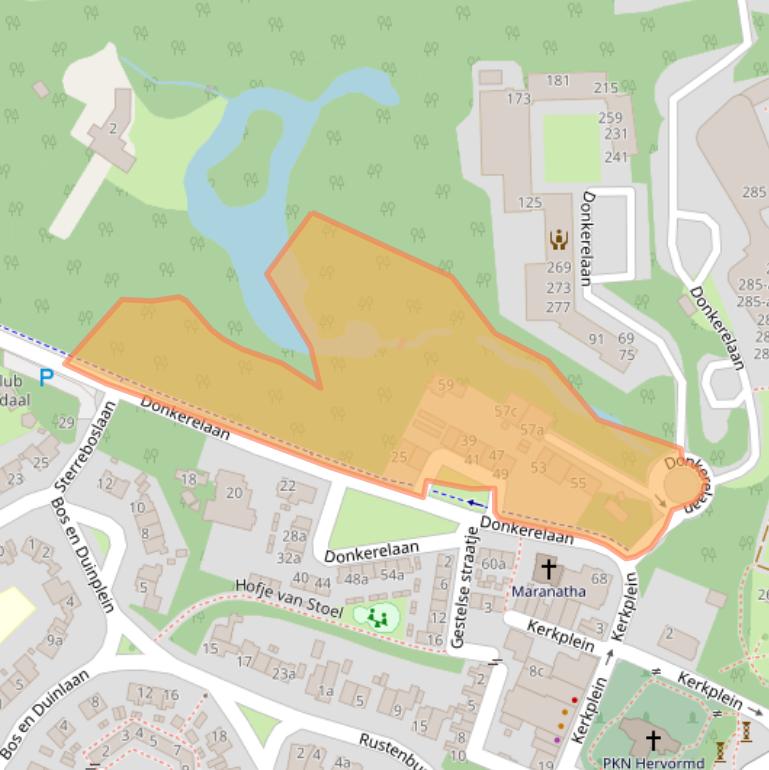 Kaart van postcodegebied 2061JK.