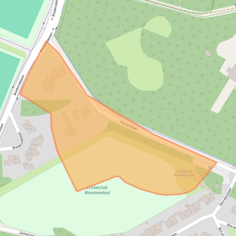 Kaart van postcodegebied 2061JL.