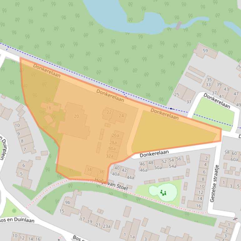 Kaart van postcodegebied 2061JM.