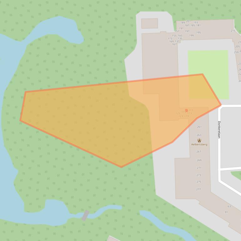 Kaart van postcodegebied 2061JV.