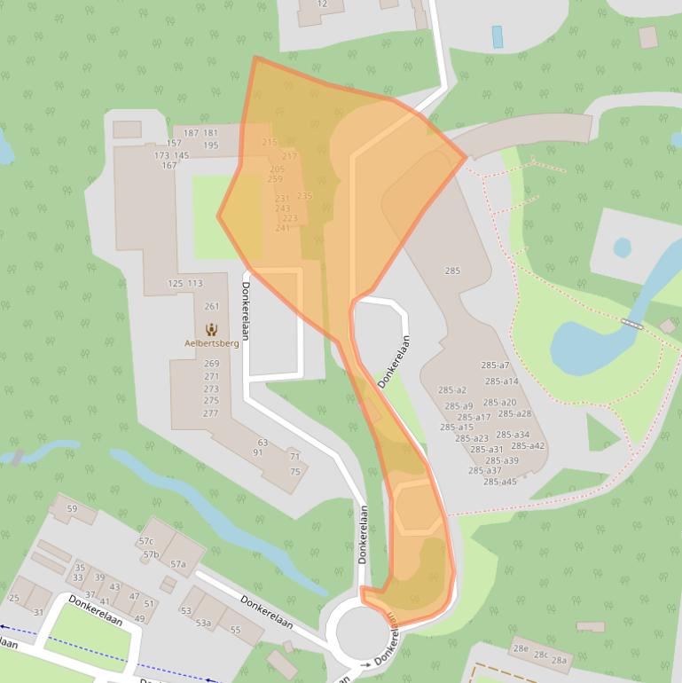 Kaart van postcodegebied 2061JX.