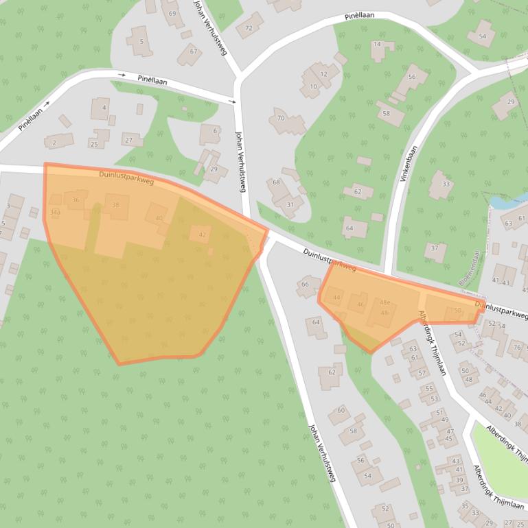Kaart van postcodegebied 2061LD.