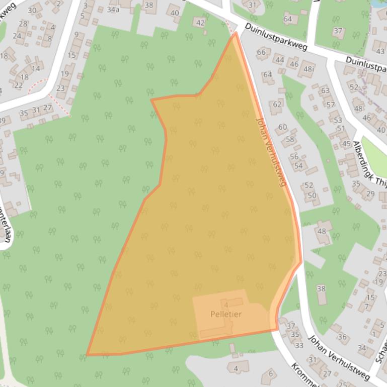 Kaart van postcodegebied 2061LM.