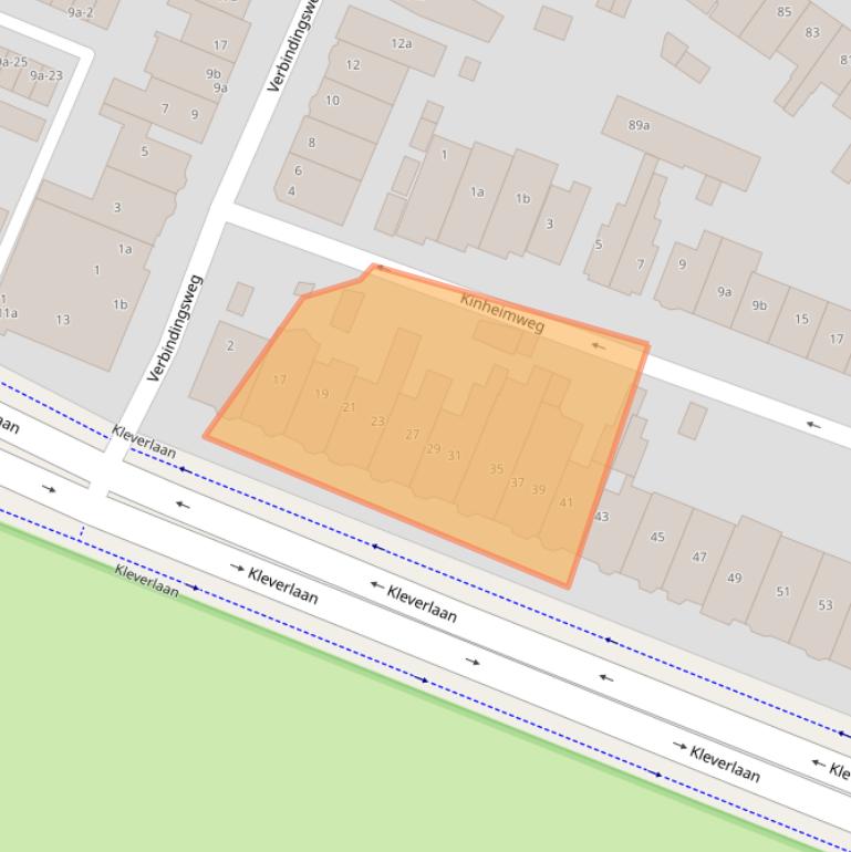 Kaart van postcodegebied 2061TC.