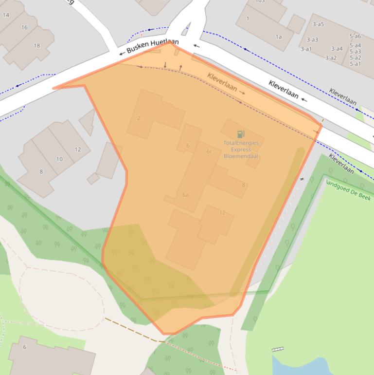 Kaart van postcodegebied 2061TH.