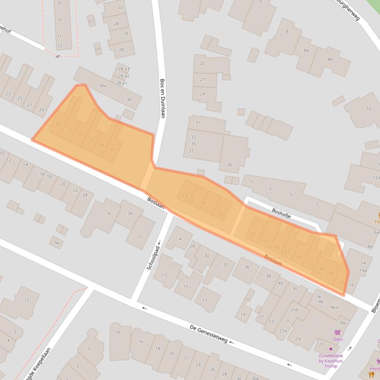 Kaart van postcodegebied 2061VH.
