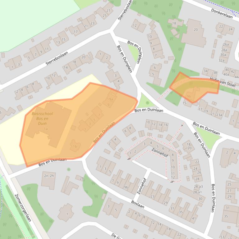 Kaart van postcodegebied 2061VM.