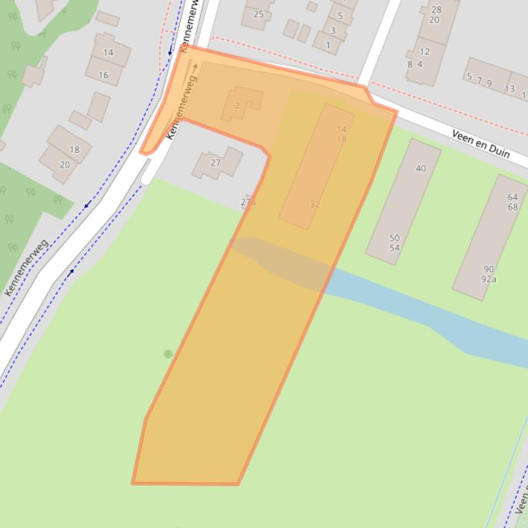 Kaart van postcodegebied 2061XE.