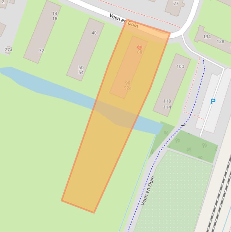 Kaart van postcodegebied 2061XH.