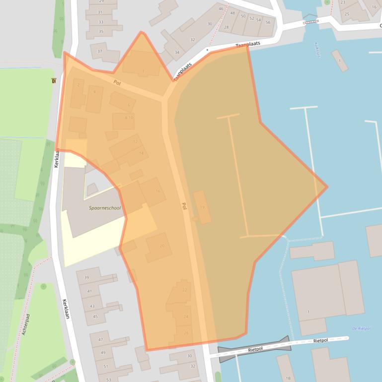 Kaart van postcodegebied 2063JM.