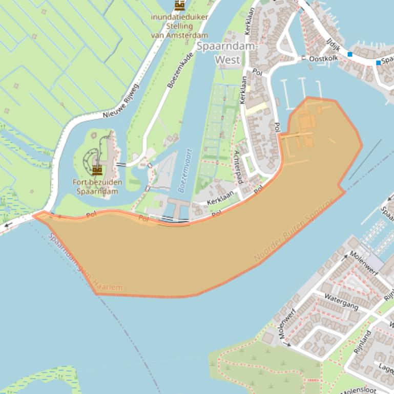 Kaart van postcodegebied 2063KA.