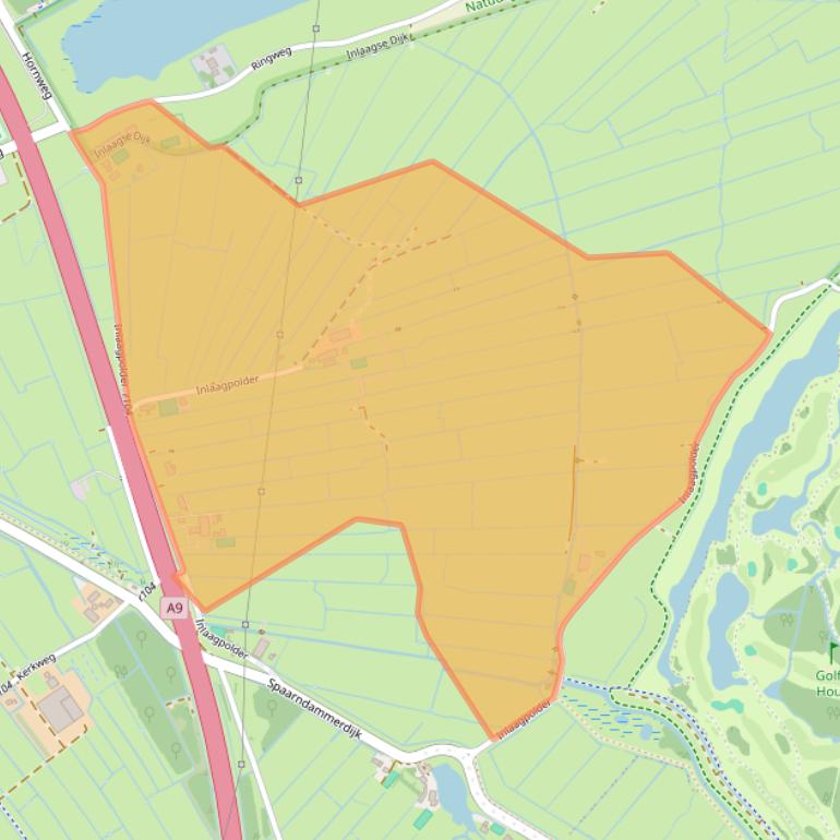Kaart van postcodegebied 2064KN.