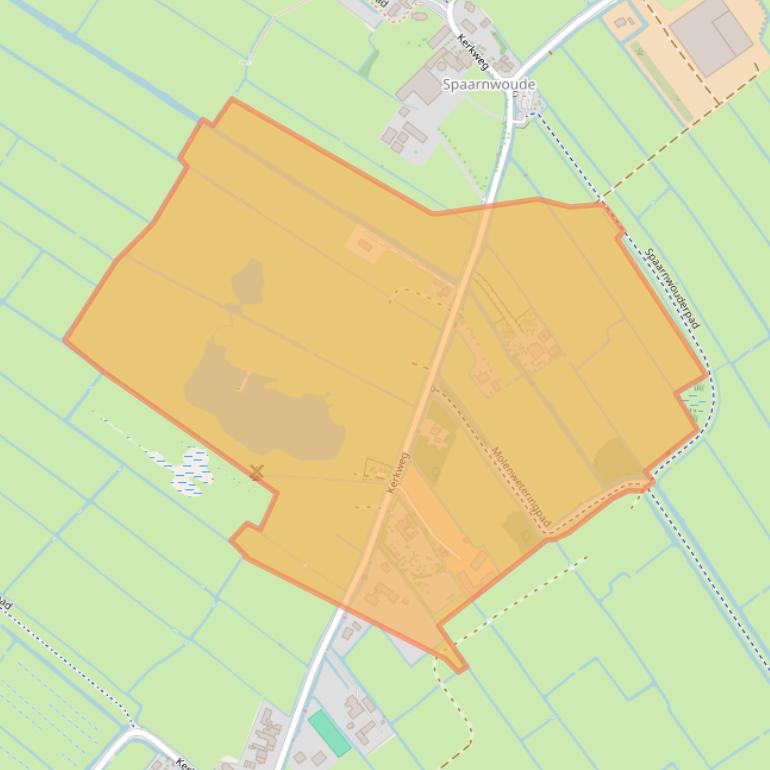 Kaart van postcodegebied 2064KR.