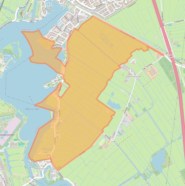 Kaart van postcodegebied 2064KT.