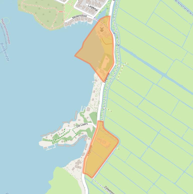 Kaart van postcodegebied 2064KV.