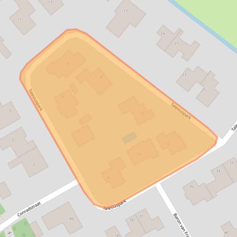 Kaart van postcodegebied 2064LK.