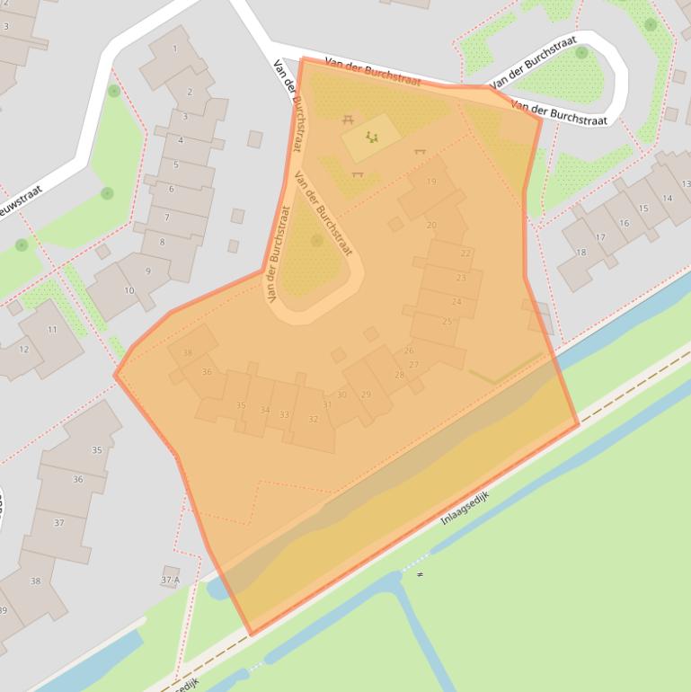 Kaart van postcodegebied 2064WK.